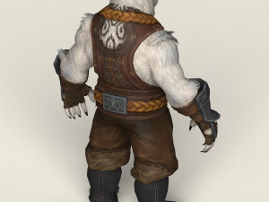 game ready warrior bear 3D मॉडल