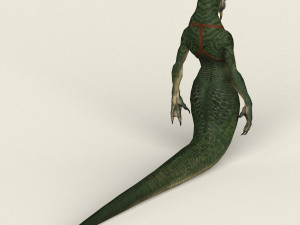 game ready fantasy female cobra 3D मॉडल