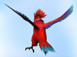 fantasy parrot Modelo 3D