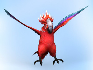 fantasy parrot Modelo 3D