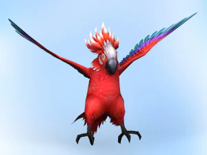 fantazja papuga Model 3D