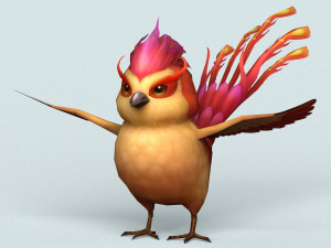 fantasy love bird 3D Model