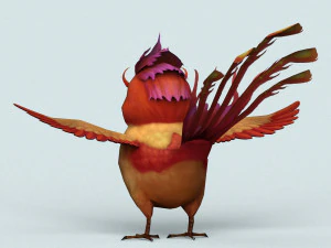 fantasy love bird 3D Model