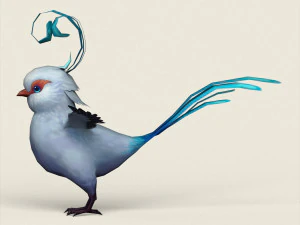 fantasy singing bird 3D Model