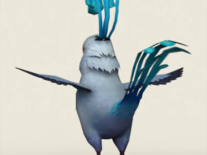 fantasy singing bird 3D Model
