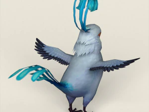 fantasy singing bird 3D Model