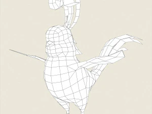 fantasy singing bird 3D Model