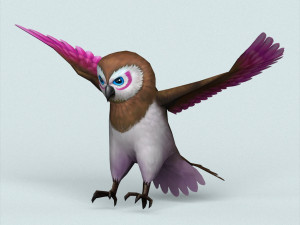 fantasy owl 3Dモデル