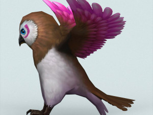 fantasy owl Modelo 3D