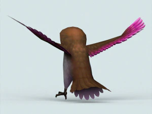 幻想猫头鹰 3D 模型