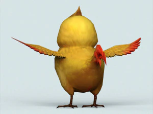 passarinho fantasia Modelo 3D