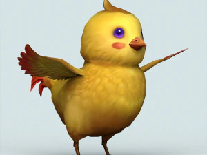 passarinho fantasia Modelo 3D