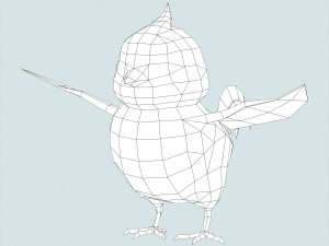 fantasy baby bird Modelo 3D