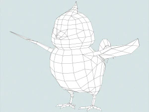 passarinho fantasia Modelo 3D