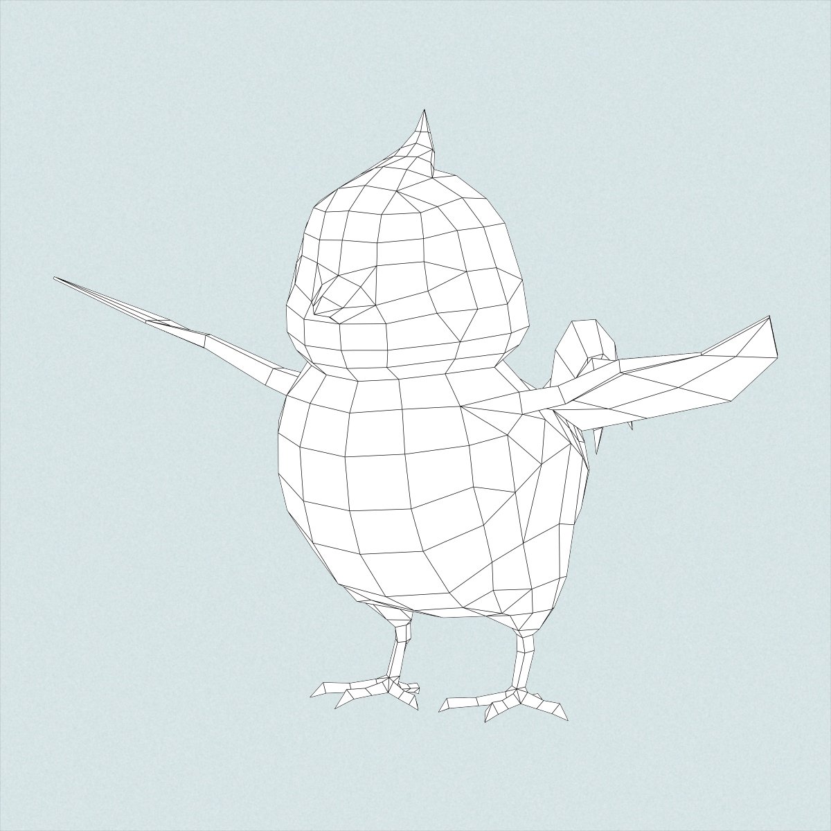 Baby Opila Bird (4K textures pack) - Download Free 3D model by