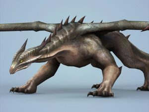 fantasy monster dragon Model 3D