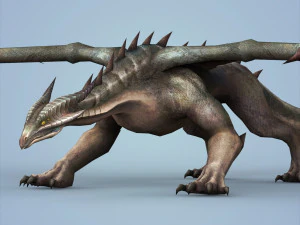 fantasy monster dragon 3D Model