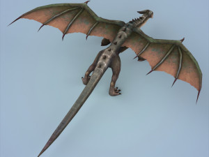 fantasy monster dragon Model 3D