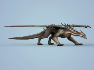 fantasy monster dragon Model 3D
