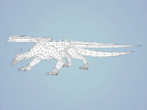 fantasy monster dragon Model 3D