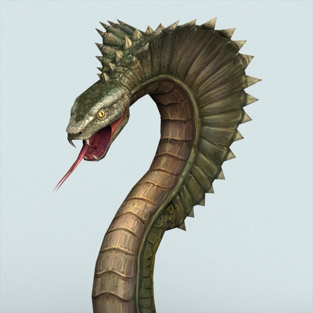 fantasy monster python 3D Model in Fantasy 3DExport