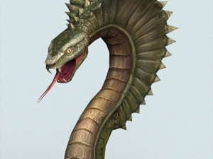 fantasy monster python 3D-Modell