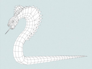 fantasy monster python 3D-Modell