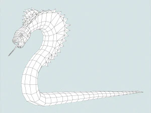 fantasy monster python 3D Model