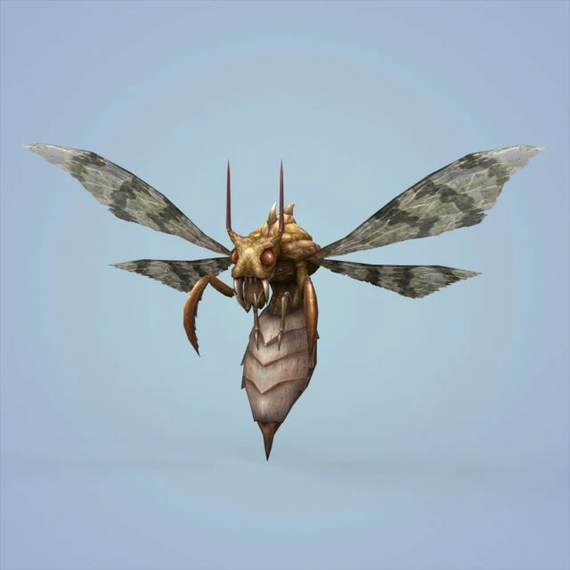 fantasy monster bee 3D Model .c4d .max .obj .3ds .fbx .stl .blend