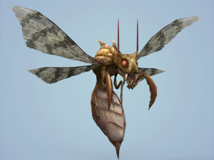 fantasy monster bee Modèle 3D
