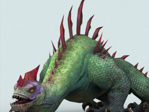 fantasy monster lizard Modelo 3D