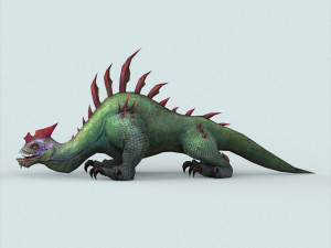 fantasy monster lizard Modelo 3D