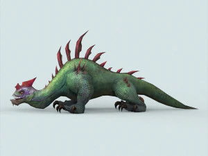 fantasy monster lizard 3D Model