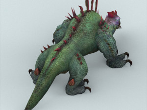 fantasy monster lizard Modelo 3D