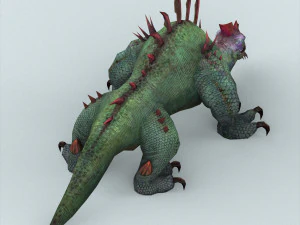 fantasy monster lizard 3D Model