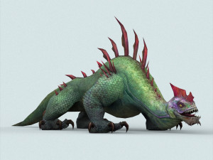 fantasy monster lizard Modelo 3D