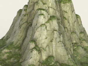game ready low poly mountain 01 3D मॉडल