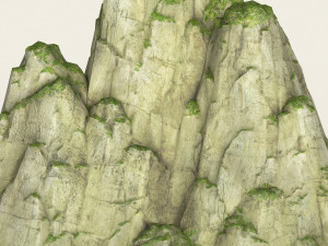 game ready low poly mountain 02 3D Model