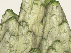 game ready low poly mountain 02 3D Model