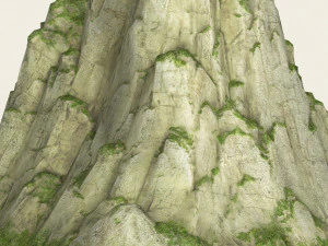 game ready low poly mountain 02 3D Model