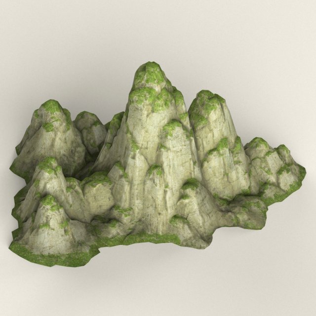 game ready low poly mountain 03 3D Model .c4d .max .obj .3ds .fbx .stl .blend 