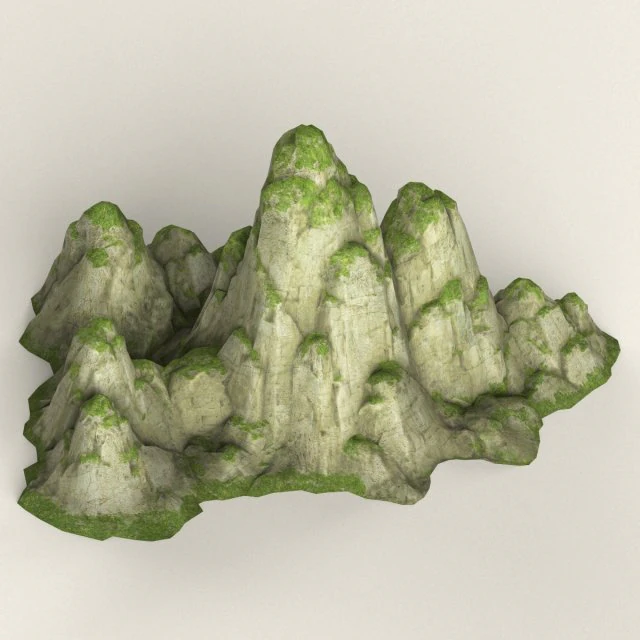 game ready low poly mountain 03 3D Model .c4d .max .obj .3ds .fbx .stl .blend