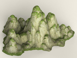 game ready low poly mountain 03 3D मॉडल
