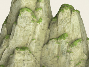 game ready low poly mountain 03 3D Model