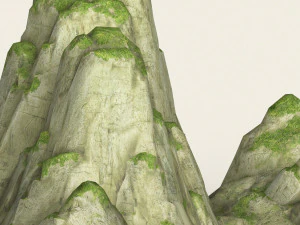 game ready low poly mountain 03 3D Model