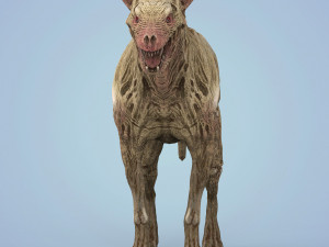 fantasy zombie hyena Model 3D
