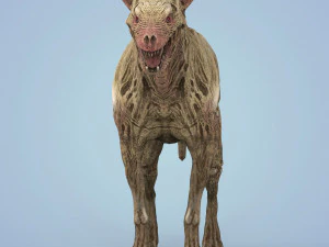 fantasy zombie hyena 3D Model