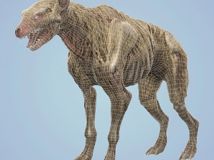 fantasy zombie hyena Model 3D