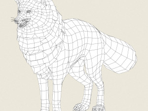 fox 3D-Modell