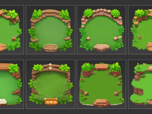 30 Fantasy Game Backgrounds CG Textures